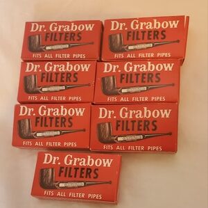 Dr. Grabow Vintage 1960's-1970's Pipe Filters, 10/Package, New Old Stock, Rare